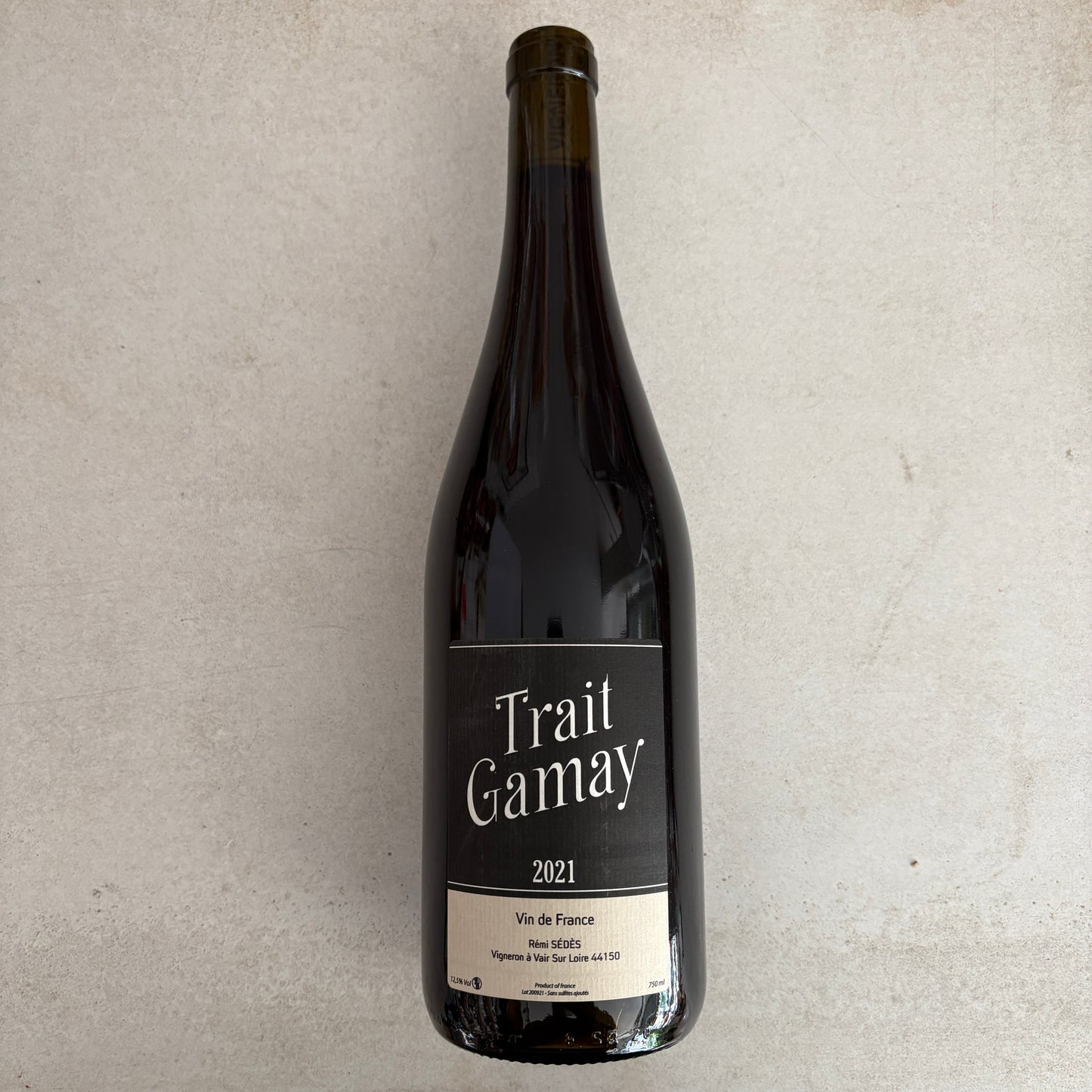 Trait Gamay, Remi Sedes. 2021