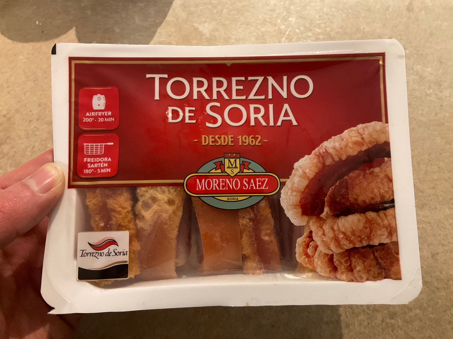 Torrezno de Soria - marinated pork belly strips