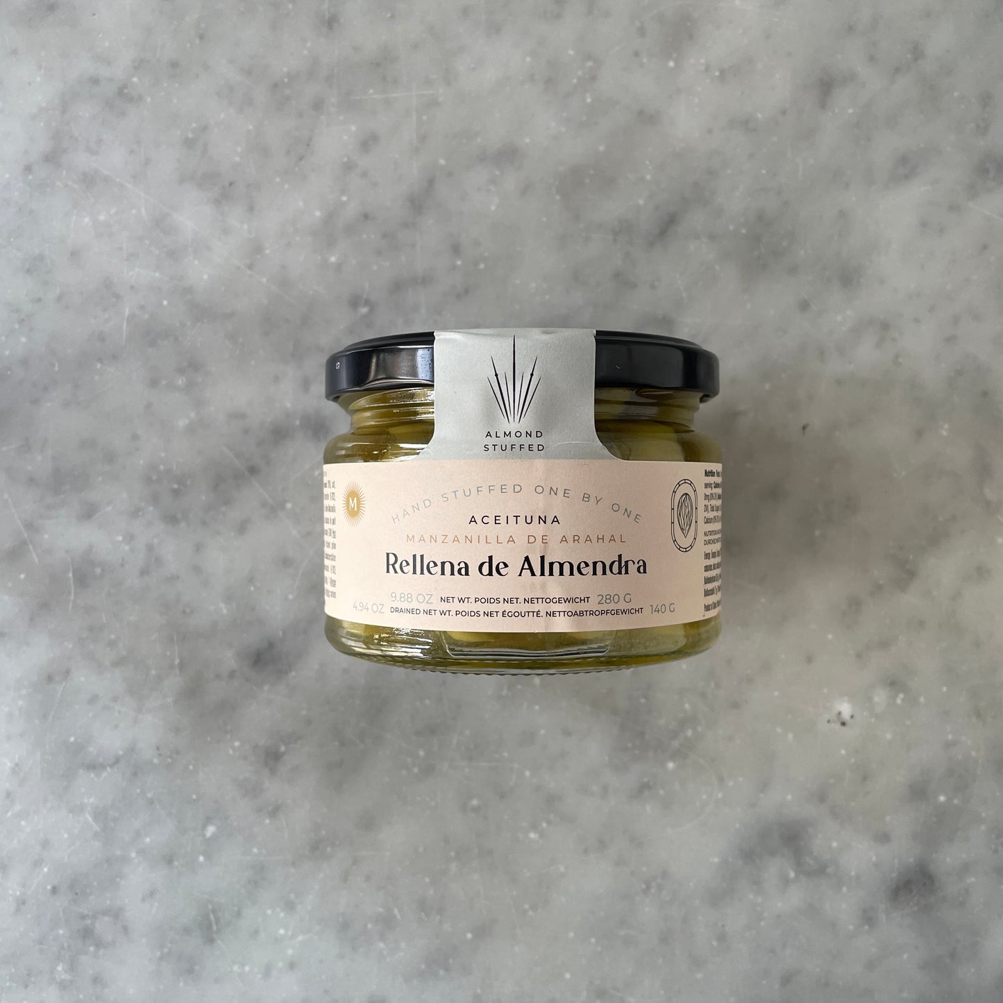 Almond stuffed green olives Manzanilla