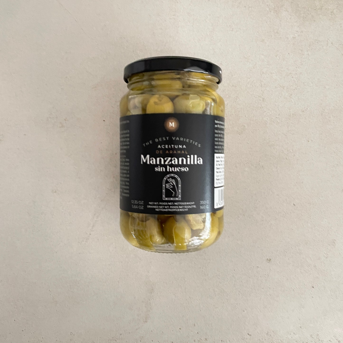 Pitted Green Olive Manzanilla, Ole