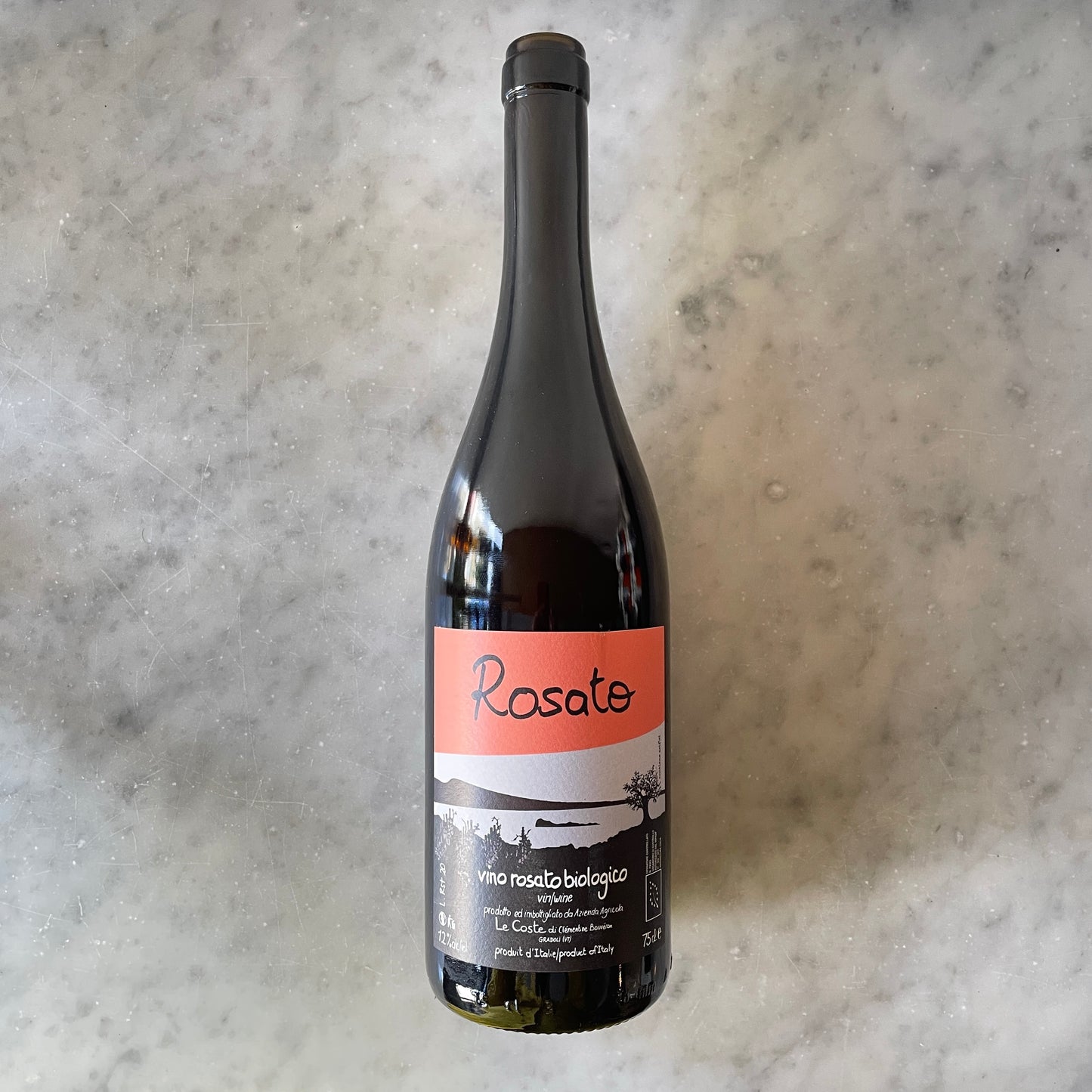 Le Coste, Rosato 2022, vino rosato biologico