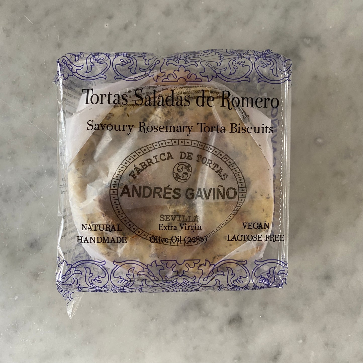 Rosemary Tortas Andres Gaviño. Rosemary Olive Oil Biscuits