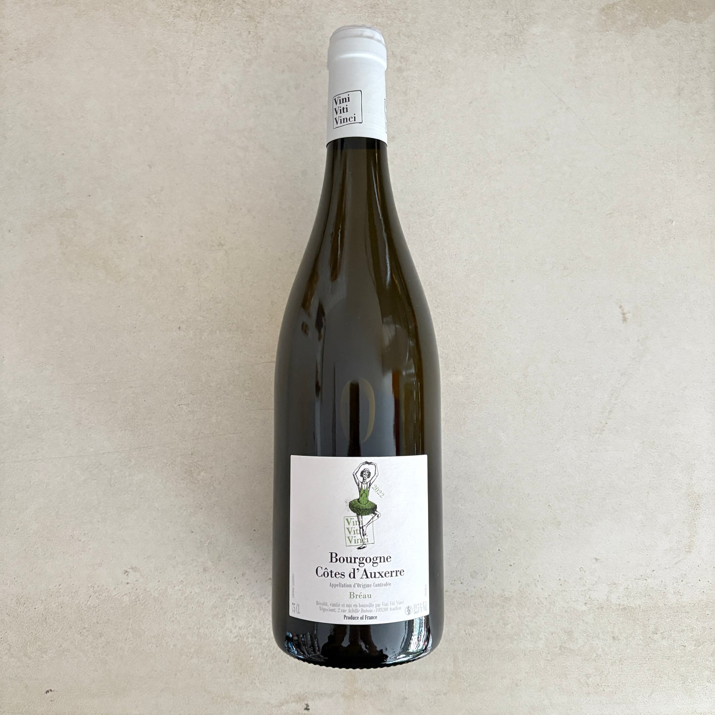 Cotes d’Auxerre “Breau” 2022. Vini Viti Vinci (Nicolas Vauthier)