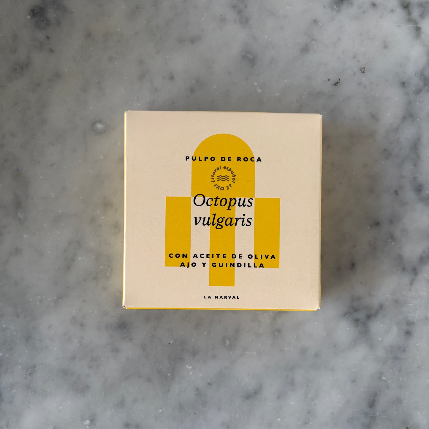 Rock Octopus in Garlic and Chilly Olive Oil. Narval Premium (Octopus Vulgaris)