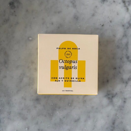 Rock Octopus in Garlic and Chilly Olive Oil. Narval Premium (Octopus Vulgaris)
