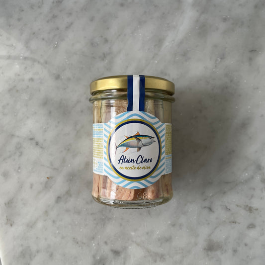 Jar of Tuna in Olive Oil. Gastronom