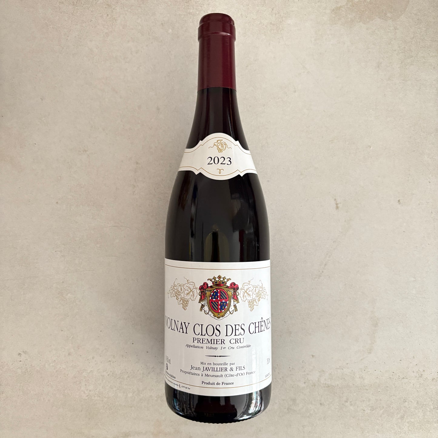 Volnay 1er Cru “Clos des Chênes” 2023. Jean Javillier & Fills