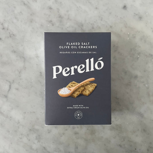 Perello Flaked Salt Olive Olive Oil Regañás Crackers